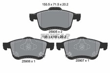 New Brake Pad Set, disc brake for FIAT:500L 77366590 68211488AA