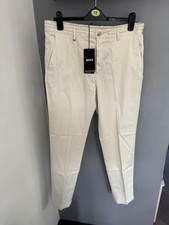 Image of Hugo Boss ‘C-Genius’ Drawstring Trousers 36R Beige £189 RRP