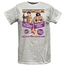 Wrestlemania 3 Ricky Dragon Steamboat vs Macho Man Randy Savage WWE Mens T-shirt