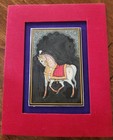 Hand Painted Indian Horse Miniature Painting on Mughal Marble  — photo 1