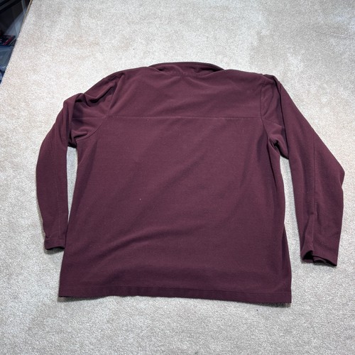 The North Face Men’s 1/4 Zip Sweat Shirt Size 2XL Maroon Fleece - Picture 8 of 8