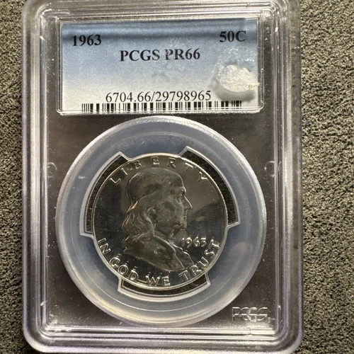 1963 Benjamin Franklin Proof PCGS PR 66 90% Silver UNC 50C 6704.66/29798965