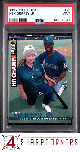 1995 COLLECTOR'S CHOICE #70 KEN GRIFFEY JR. MARINERS HOF PSA 9