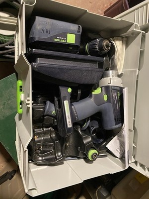 Festool QUADRIVE EC-TEC Compact 18V Li-Ion Drill Set 5.2Ah Battery Case