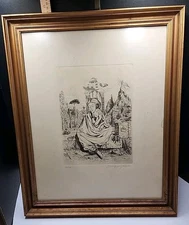 Framed Engraving by Wolfgang Rahl/Limited Edition Signed & Numbered 94/100, 