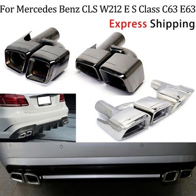 For Mercedes Benz AMG W212 W222 E S Class C63 E63 Car Exhaust Tip Muffler Pipe