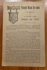1893 Notice of Reunion 15th Maine Regiment