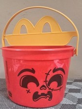 McDonald's Red Halloween Bucket Pail with Yellow Logo Handle 2025