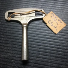 Vintage Anniversary Clock Metal T-Handle Winding Key 2-7/8"L x 2-1/4"W