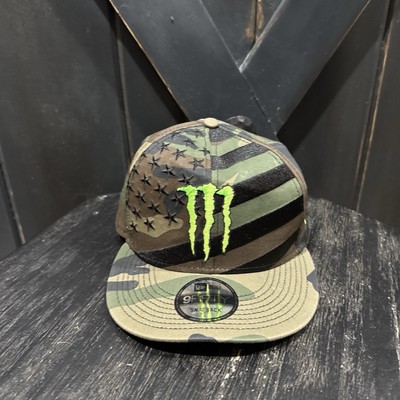 Monster Energy New Era 9Fifty Athlete Snapback Hat Cap Camo