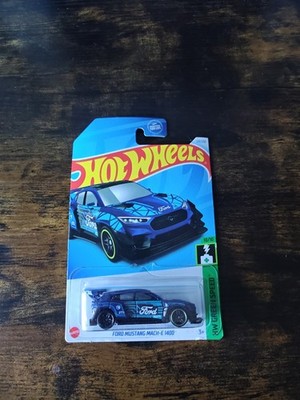 Hot Wheels Ford Mustang Mach-E 1400 Blue HW Green Speed 