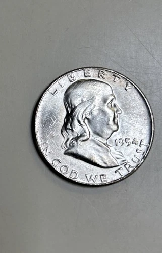 1954-P Franklin Silver Half Dollar UNC