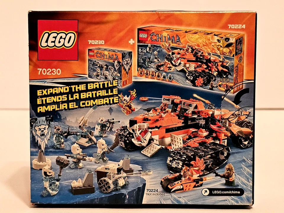 ICE BEAR TRIBE PACK Lego LEGENDS OF CHIMA Set #70230 NEW Sealed RETIRED Unopened - Image 3 of 4