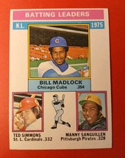 1976 TOPPS BASEBALL SET BREAK 191 NL BATTING LEADERS 