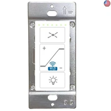 Smart Wi-Fi Ceiling Fan Control & Dimmer Wall Switch, 2.4Ghz Single Pole