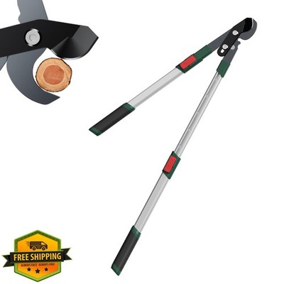 GARTOL 2-Inch Cutting Capacity Bypass Loppers, 26-33'' Extendable Tree Branch ...
