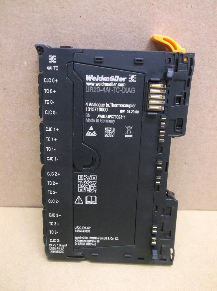 UR20-4AI-TC-DIAG Weidmuller NUEVO en caja PLC 4 canales entrada TC 1315710000 Foto 4 de 4