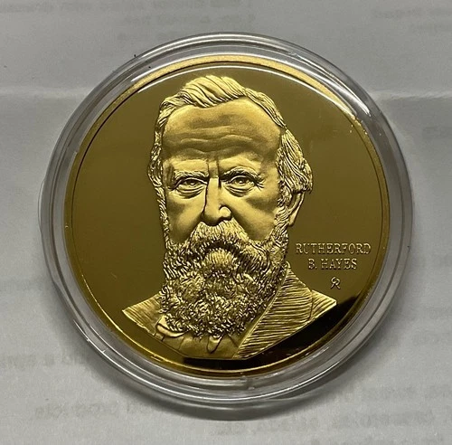 1973 FM STERLING SILVER 41 GRAM PROOF PRESIDENTIAL  COIN  = 1.2 OZ ASW = HAYES