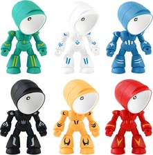 LED Robot Night Light Magnetic Base 6 Color Adjustable Gift