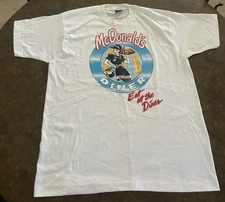 Vintage Single Stitch Shirt McDonald’s  XL Screen Stars Lake Station Indiana 90s