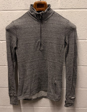 Lululemon Outrun 1/2 Zip Hazy Heather Gray Women's Size 2 Sweater Long Sleeve