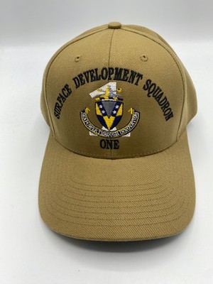 The Corps Surface Development Squadron One Logo Beige Baseball Cap Hat One Size