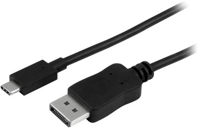 STARTECH - USB-C Male to DisplayPort Male Adaptor Lead, 1.8m Black