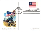 Dr Jim Stamps Fdc 20C Great Star Flag 1837 4X6 Postcard Fleetwood