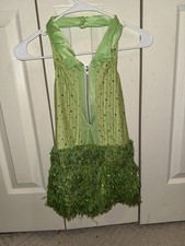 Green One Piece Jazz Costume-kelle Medium Child