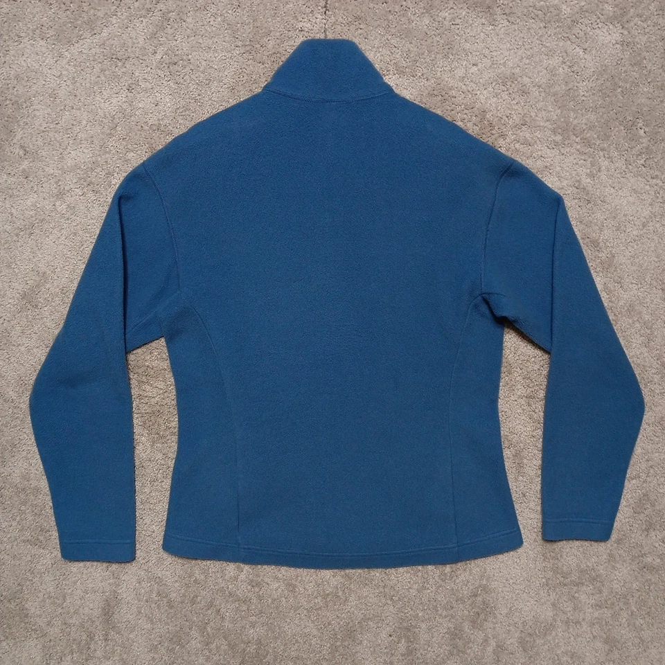 Jaqueta de lã feminina PATAGONIA Synchilla azul média zíper completo leve 11308 - Imagem 3 de 4