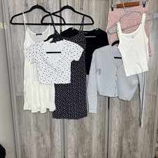 Brandy Melville Lot of 9 Items Dresses Pants Tops Cardigans Skirt