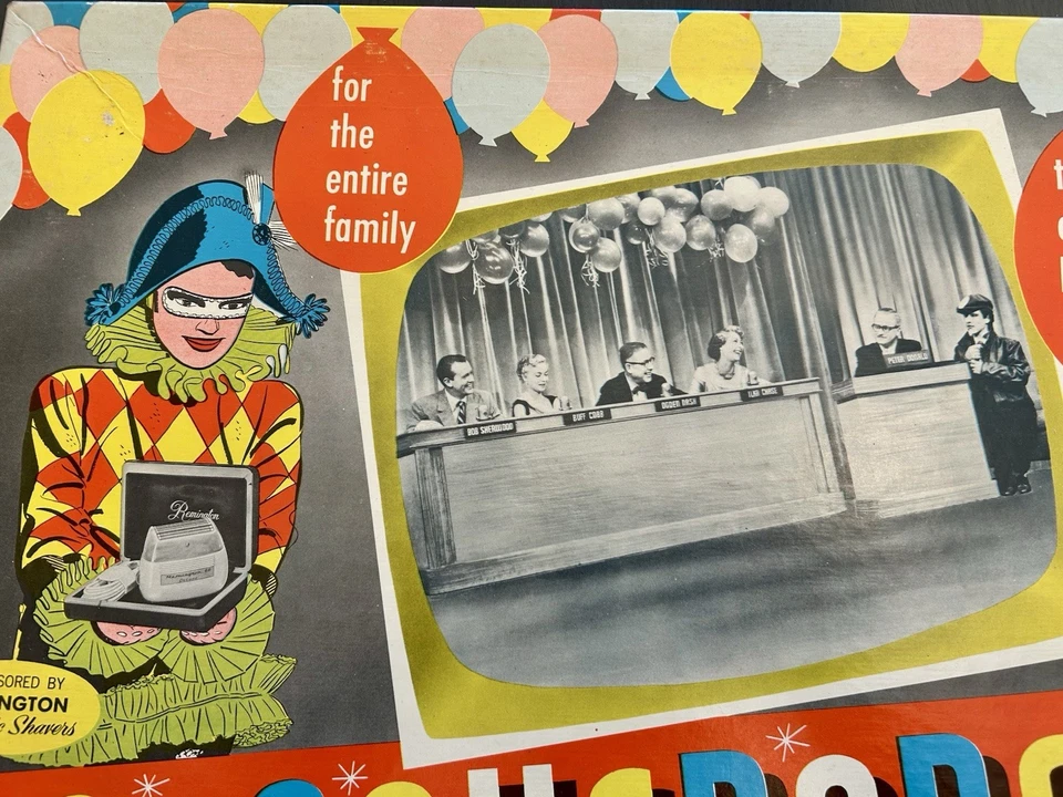 Juego de mesa de televisión Masquerade Party 1955 Bettye-B Co. Pee Wee Reese Jack Dempsey Foto 2 de 4