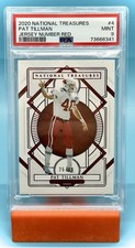 2020 National Treasures Pat Tillman Jersey Number Red /40 PSA 9