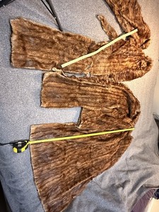 Dark Brown Authentic Mink Fur Remnants Scrap Piece for Projects/Crafts