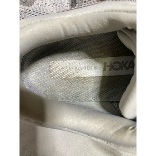 Hoka Bondi 8 Gray Cushion Running Walking Athletic Shoes Womens Size 7.5 - Picture 3 of 8