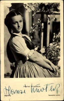 Postcard actress Hansi Knoteck, portrait, Ross 2850/2 - 3522875