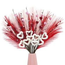 Valentines Day Decorations, 18 Pack Valentines Day Picks 24 Inches Red Pink W...