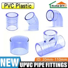 PVC Elbow/Tee/Straight Pipe Fittings End Cap Solvent Weld - Various Connector