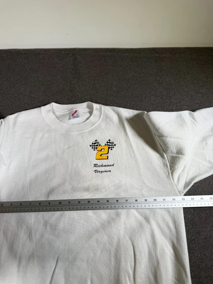 Sudadera Pullover Vintage Rusty Wallace Richmond Racing Para Hombre Talla L EE. UU. Rara Foto 4 de 4