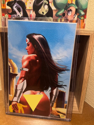 Fernando Rocha Wonder Woman Cosplay LEATHER Ltd #  1/1 FULL CHASE Variant NM