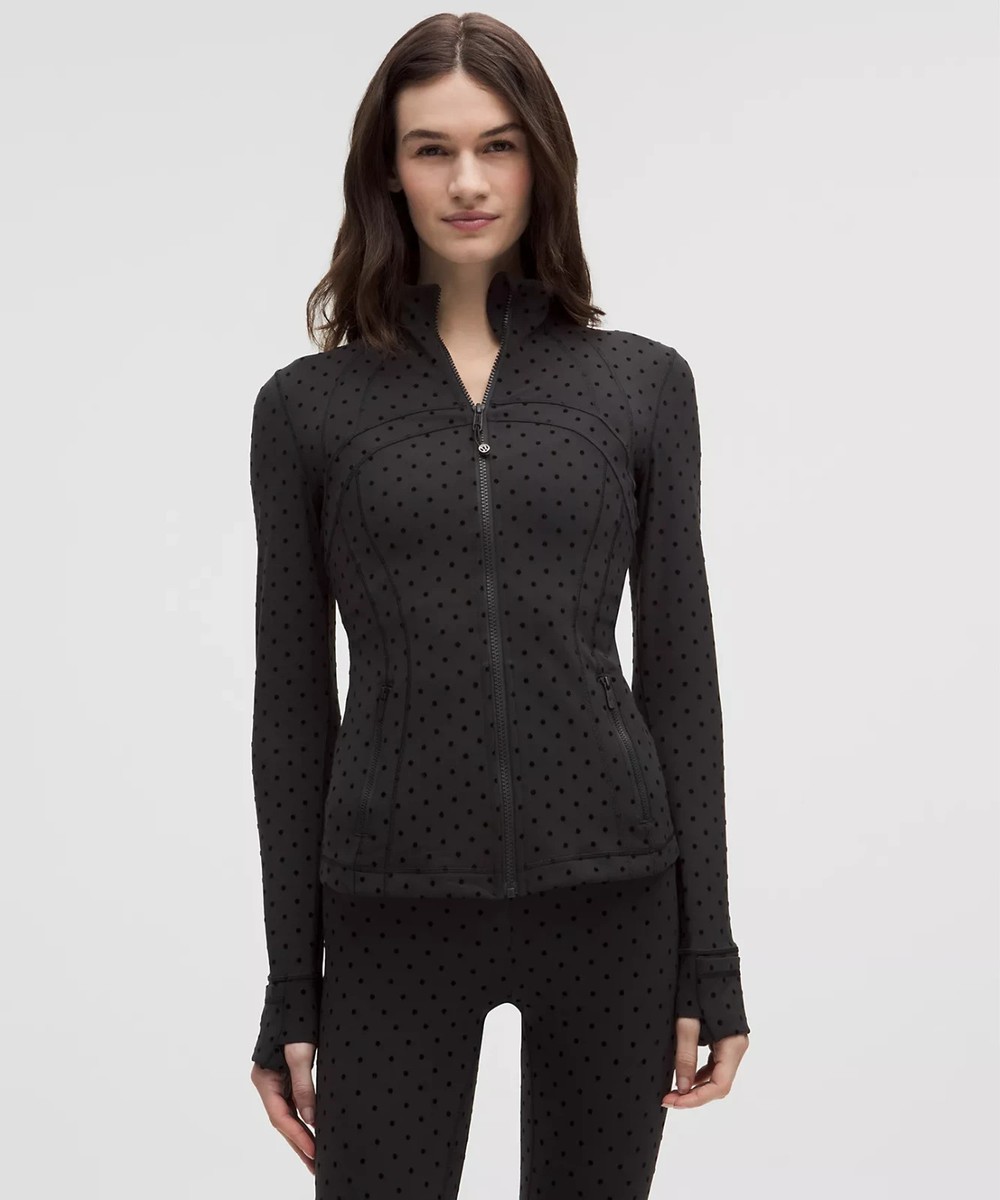 SHIPS TODAY LULULEMON DEFINE Jacket Nulu Flocked Polka Black Size
