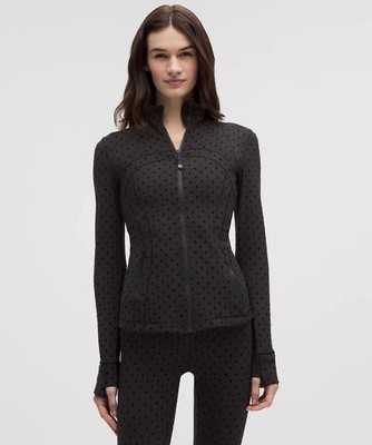 SHIPS TODAY LULULEMON DEFINE Jacket Nulu Flocked Polka Black Size