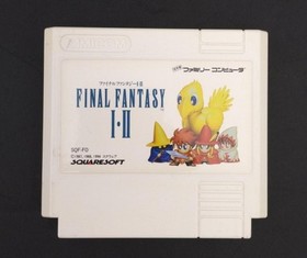 Square Final Fantasy I/II Famicom Game - used, case damage
