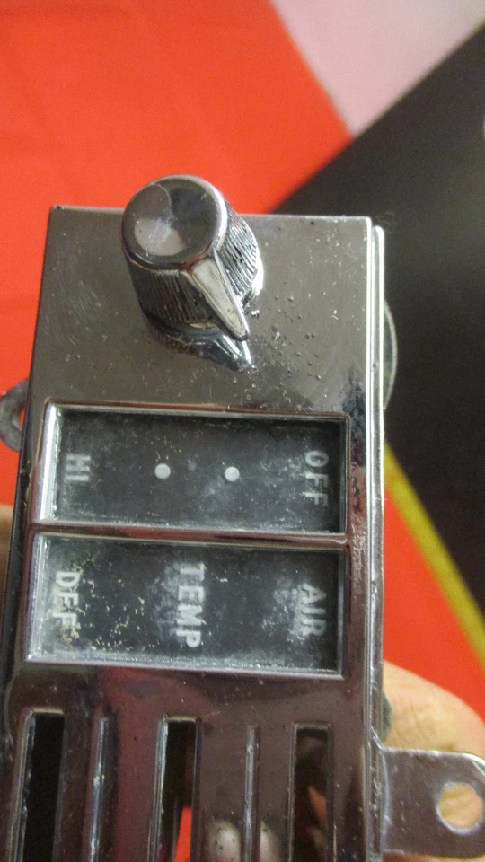 Oldsmobile Cutlass 442 Supreme 1966 1967 control de calefacción sin aire acondicionado Foto 3 de 4