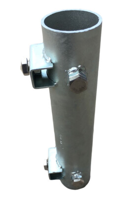 Heavy Duty Dock Pipe Holder | Jack Docks Steel Pipe Sleeve for 12'' Dock Frame