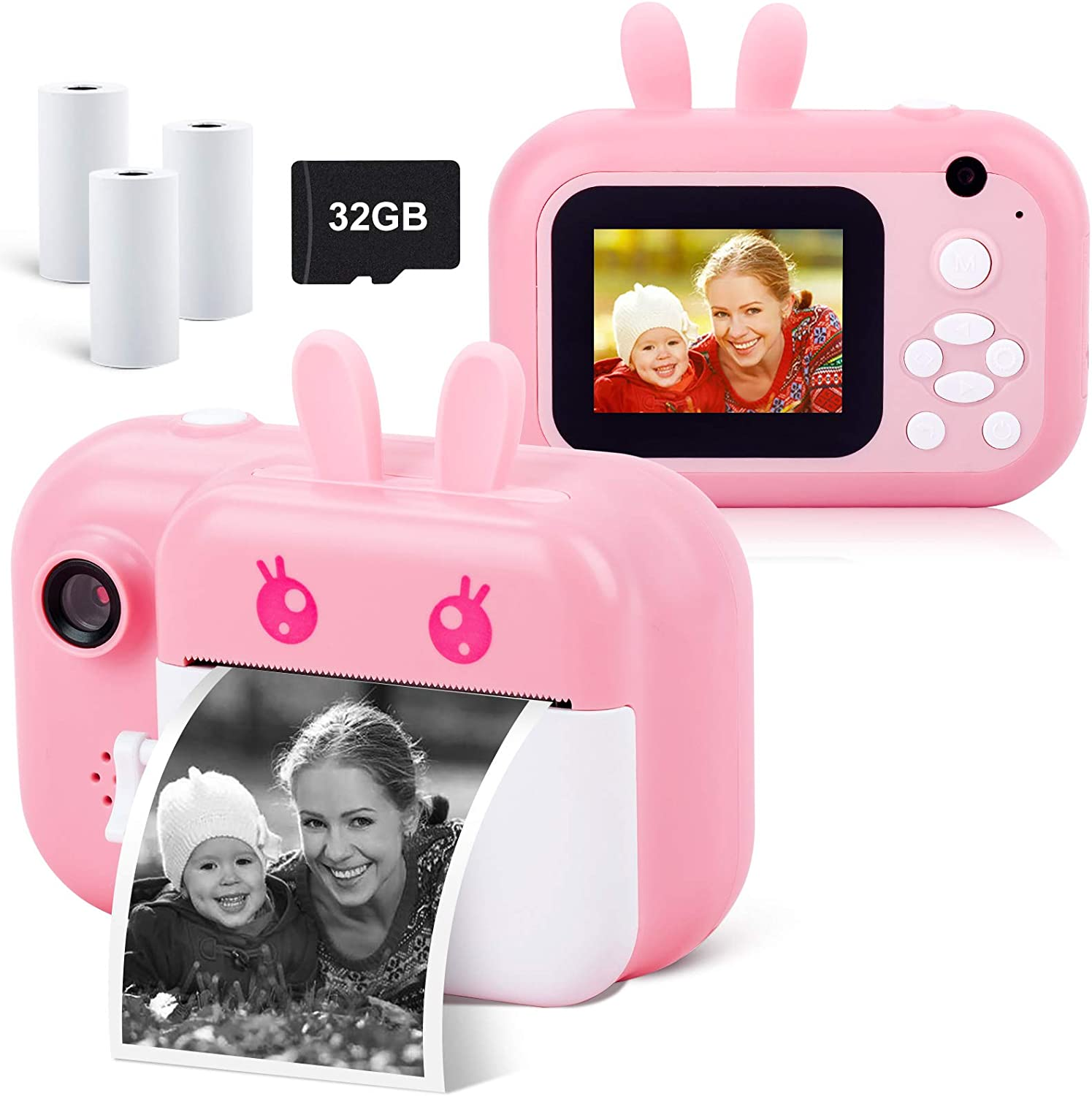 Instant Camera for Kids Digital Camera for Girls Toddler Camera with Print Paper-image