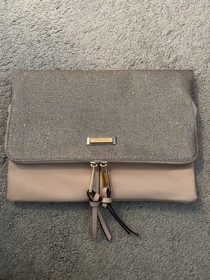 river island rose gold clutch bag