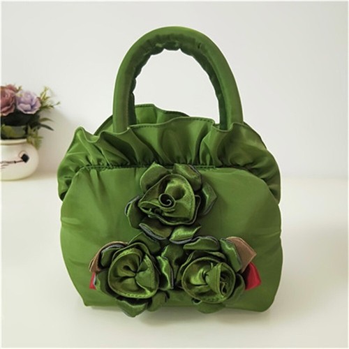 Flower Pattern Handbags Large Capacity Shoulder Bags Underarm Bag Women Girls - Picture 9 of 14