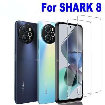 2PCS For Blackview Shark 8 Shark8 Tempered Glass Film Cover Screen Protector
