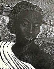 Margaret Taylor Burroughs “Mother Africa” 1993; Signed & Dated Print